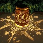 Hummingbird Solar Lanterns Garden Decor Birthday Gifts for Women Mon Grandma Metal Hanging Solar Lights Waterproof Outdoor Decoration for Outside LED...
