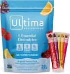 Ultima Replenisher Daily Electrolyte Powder – Original Variety Pack, 20 Stickpacks – Zero Sugar Hydration Packets with 6 Electrolytes and Minerals – Sugar...