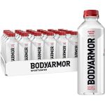 BODYARMOR SportWater Alkaline Water, High Alkaline Bottled Water, pH 9+, 700mL (24 Pack), Refreshing Electrolyte Drink Pack, Wide Mouth Bottle